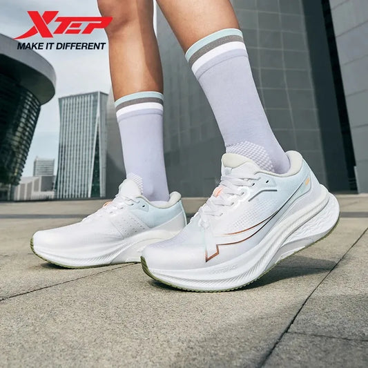 Xtep 2000km Plus Running Shoes 2025 Spring Breathable Anti-slip Wear-Resistant Training Jogging Sneakers For Women 875318110009