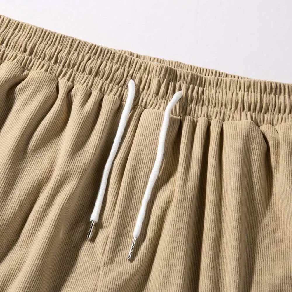 Men Corduroy Sweatpants Summer Beach Casual Shorts Men's Baggy Shorts