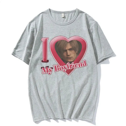 I Love My Boyfriend Leon S Kennedy Graphic T-shirt Men Women's