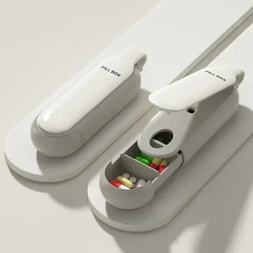 Portable Colorful 3 Spaces Medicine Case Health Care Container Case