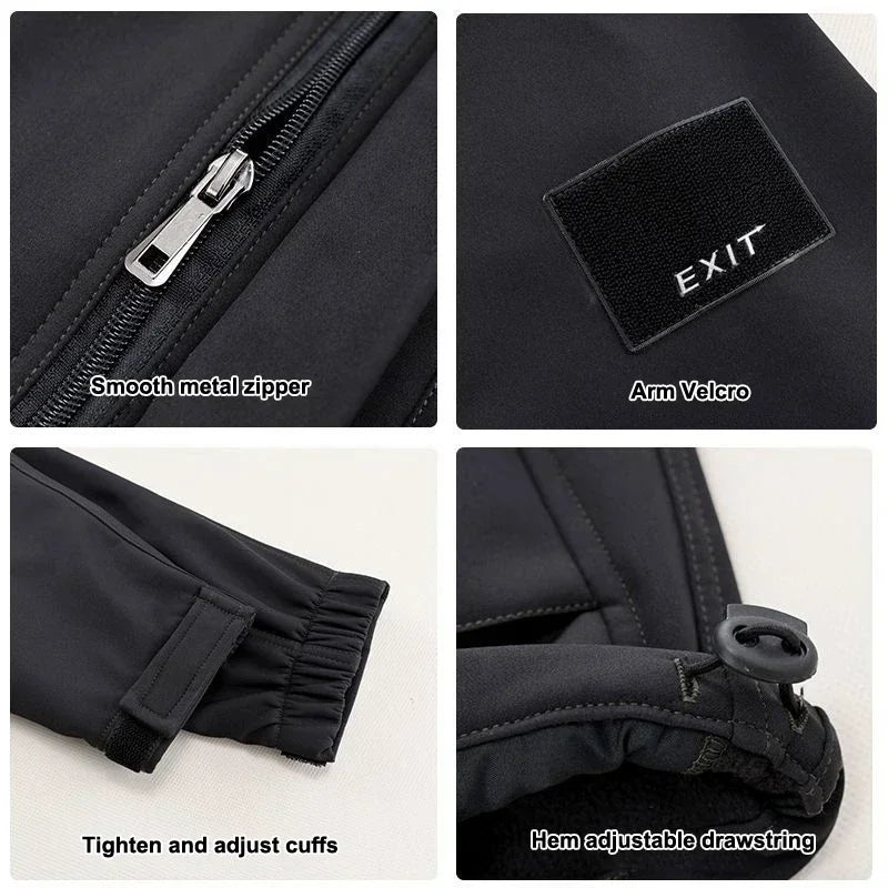 Men's Set Winter Autumn Work Men Sportswear 2 Piece Set Sporting Suit