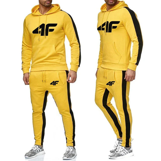 Casual Hot Sales Men Two Piece Outdoors Men's Tracksuit Set and Single