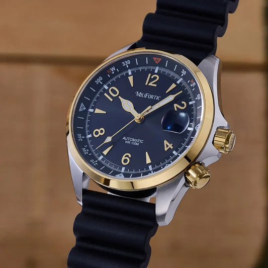 Milifortic Watch Climb S089 NH35 Automatic Mechanical Movement Calendar Compass Bezel C3 Luminous 39.5mm Sport Watch Men 10Bar