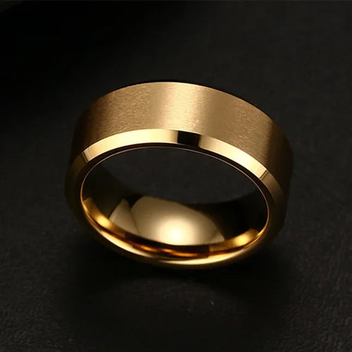 Charm Jewelry Ring for Men Women Stainless Steel Black Rings Wedding