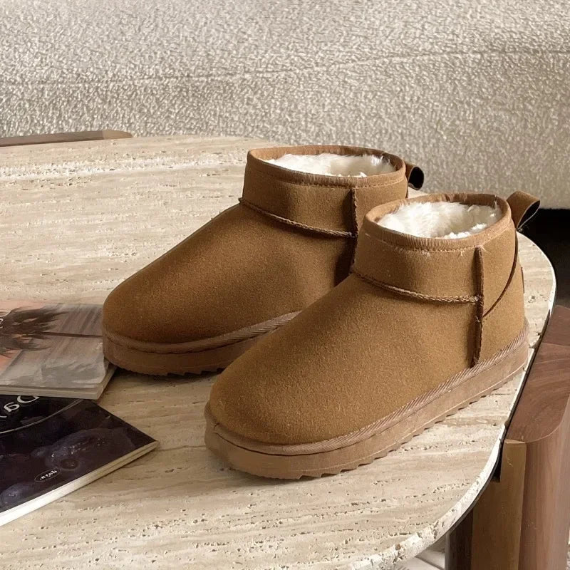 New Women Winter Ultra Mini Boots Designer Australian Platform Leather Warm Ankle Fur Booties Luxury Snow Boots