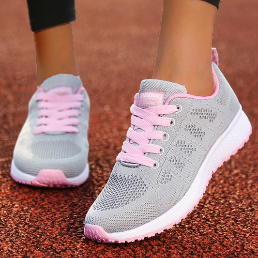 2025 New Fashion Breathable Women's Sneakers Flat Walking Woman