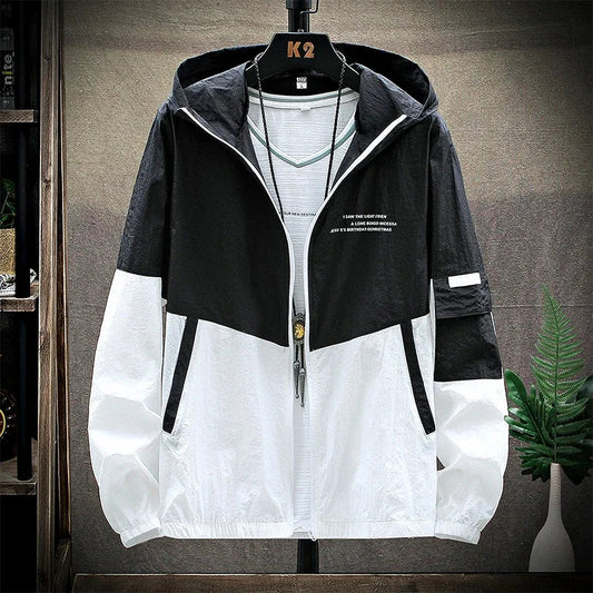 2025 Summer Skin Coats Men Ultra Light UV Sun Protection Big Size