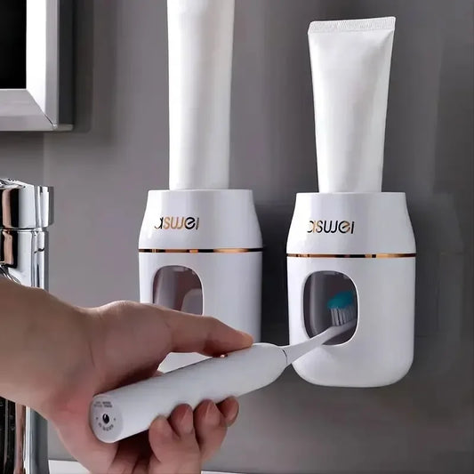 Upgrade Your Bathroom with This 1pc Toothpaste Squeezer and Storage