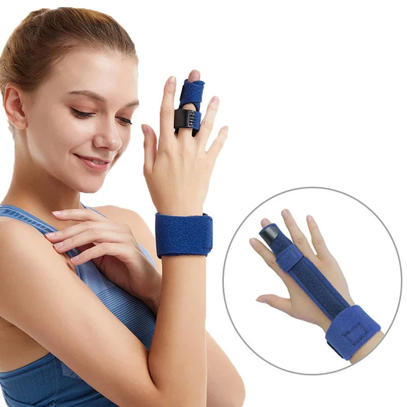 1PC Finger Splint Brace Thumb Care Adjustable Support Stabilizer Built-in Aluminum Alloy Fix Arthritis Pain Relief Health Care