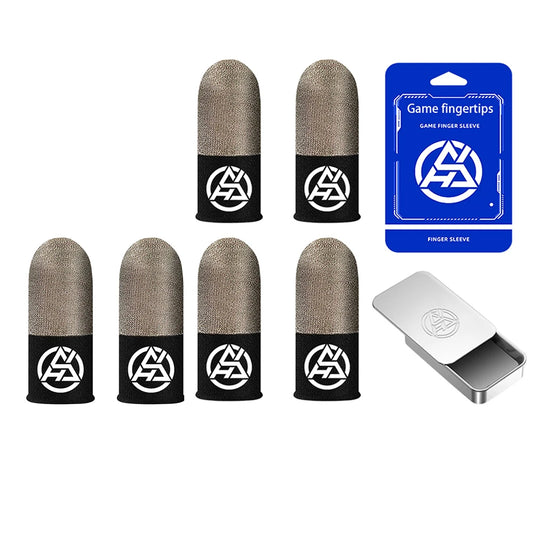 2 Pair Finger Cots Gaming Fingertips Cover Breathable Sweatproof