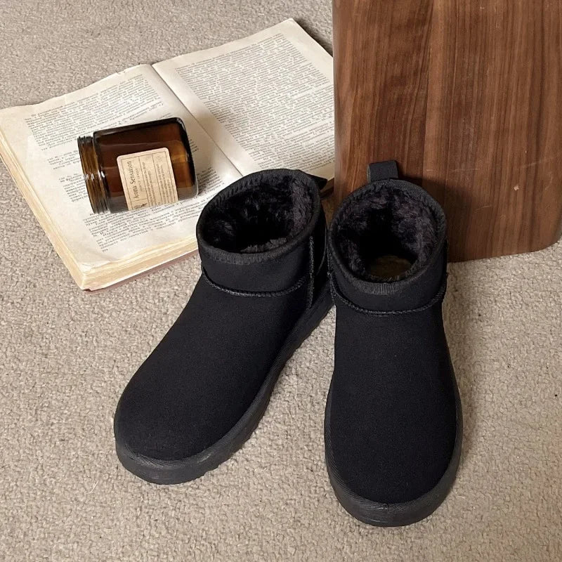 New Women Winter Ultra Mini Boots Designer Australian Platform Leather Warm Ankle Fur Booties Luxury Snow Boots