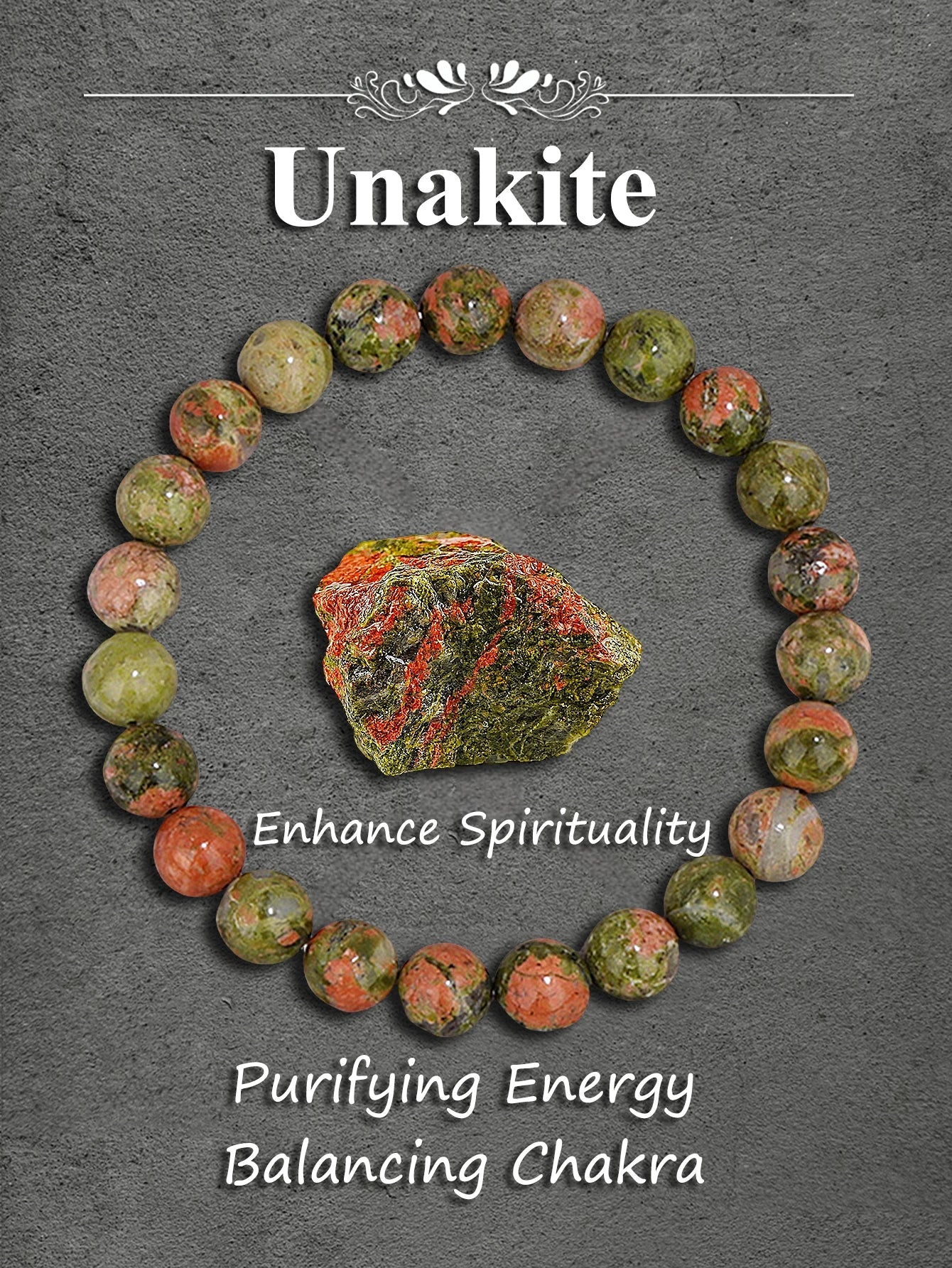 Natural Malachite Stone Beaded Bracelet for Healing Protection Positive Energy Spiritual Balance Yoga Meditation Chakra Jewelry