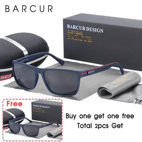 BARCUR Sports Sunglasses for Men Polarized FishingTravel TR90 Light