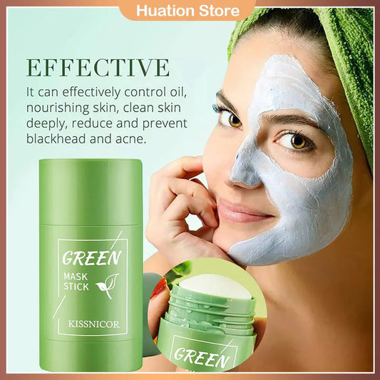 40g Remove Blackhead Green Tea Solid Mask Cleans Pores Stick Facial