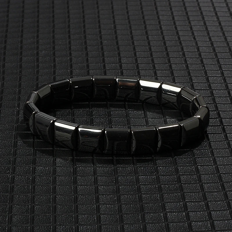 New Arrow Hematite Bracelet Men Fashion Weight Loss No Magnetic Therapy Bracelets for Women Stretch Health Care Bracelet Jewelry