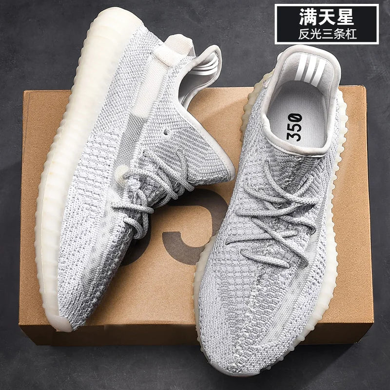 Women's Sports Shoes Mesh Lightweight Soft Sole Jogging Strap Breathable Fashion Sports Walking Casual Tennis Flat Shoes for Men