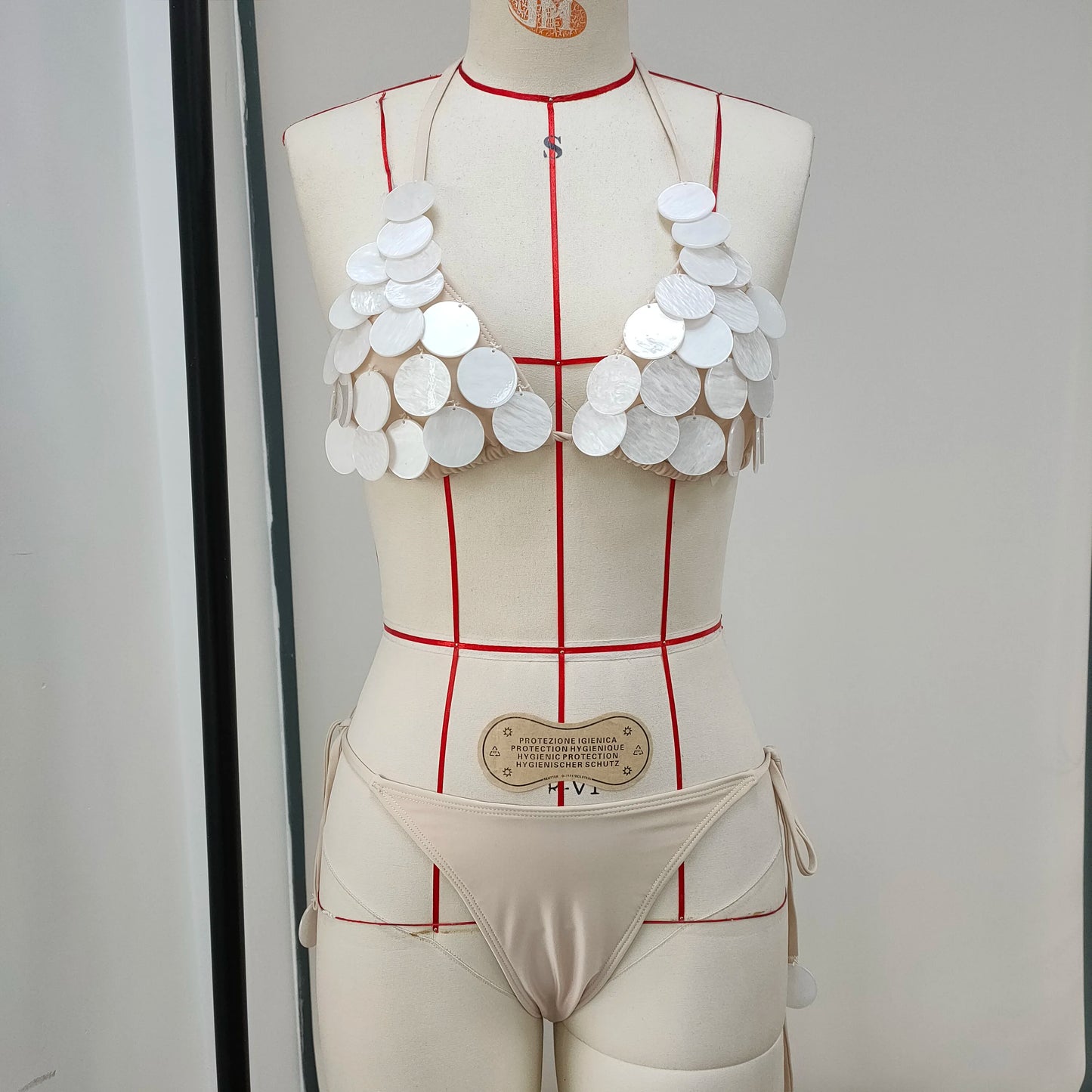 Sexy Bikini Swimsuit with Skirt Bandage Women Brazilian Shell Bikini Bathing Suit A Line Skirt Summer Female