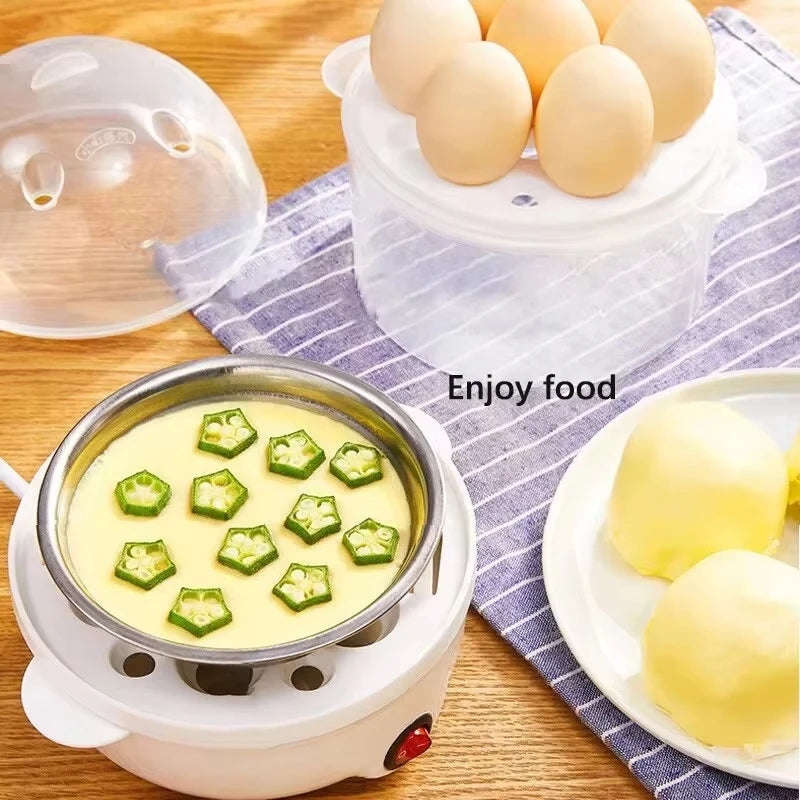 220V Multifunctional Electric Egg Boiler Double Layers Egg Cooker Mini