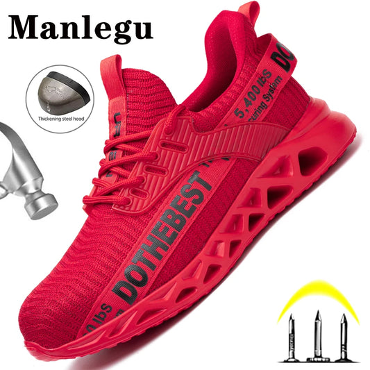Steel Toe Safety Shoes for Men Women Lightweight Work Sneakers