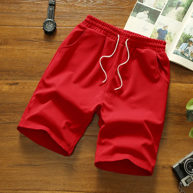 Summer Breathable Men Mesh Shorts Gym Bodybuilding Casual Loose Shorts