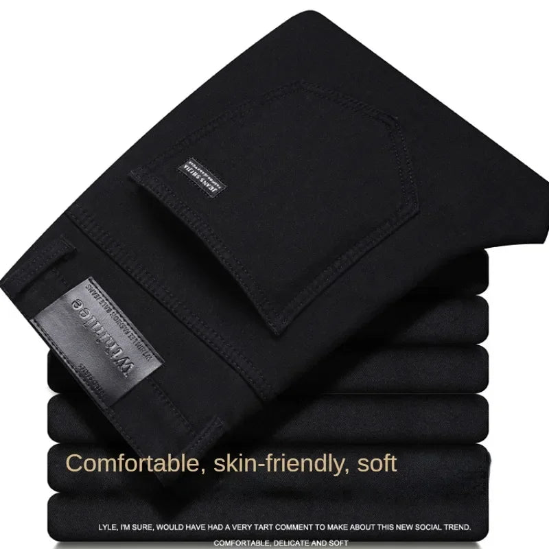Wthinlee New Business Men's Jeans Casual Straight Stretch Fashion