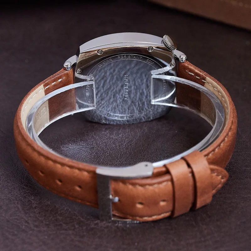 Baltany Luxury 1921 Watch Homage Men S4046 Classic Salmon Dial Sapphire Square Case Vintage Automatic Mechanical Wristwatch