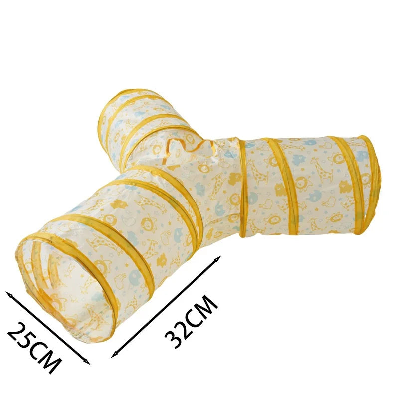 Hot Foldable Cat Tunnel Tube Interactive Fun Kitty Training Toy Boredom Buster for Puppy Kitten Pet Supplies Cat Accessory