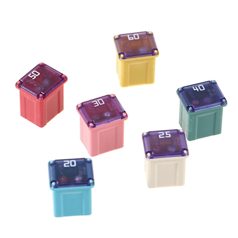 Square Fuse 20A 25A 30A 40A 50A  PEC Automotive Car Fuse Tube