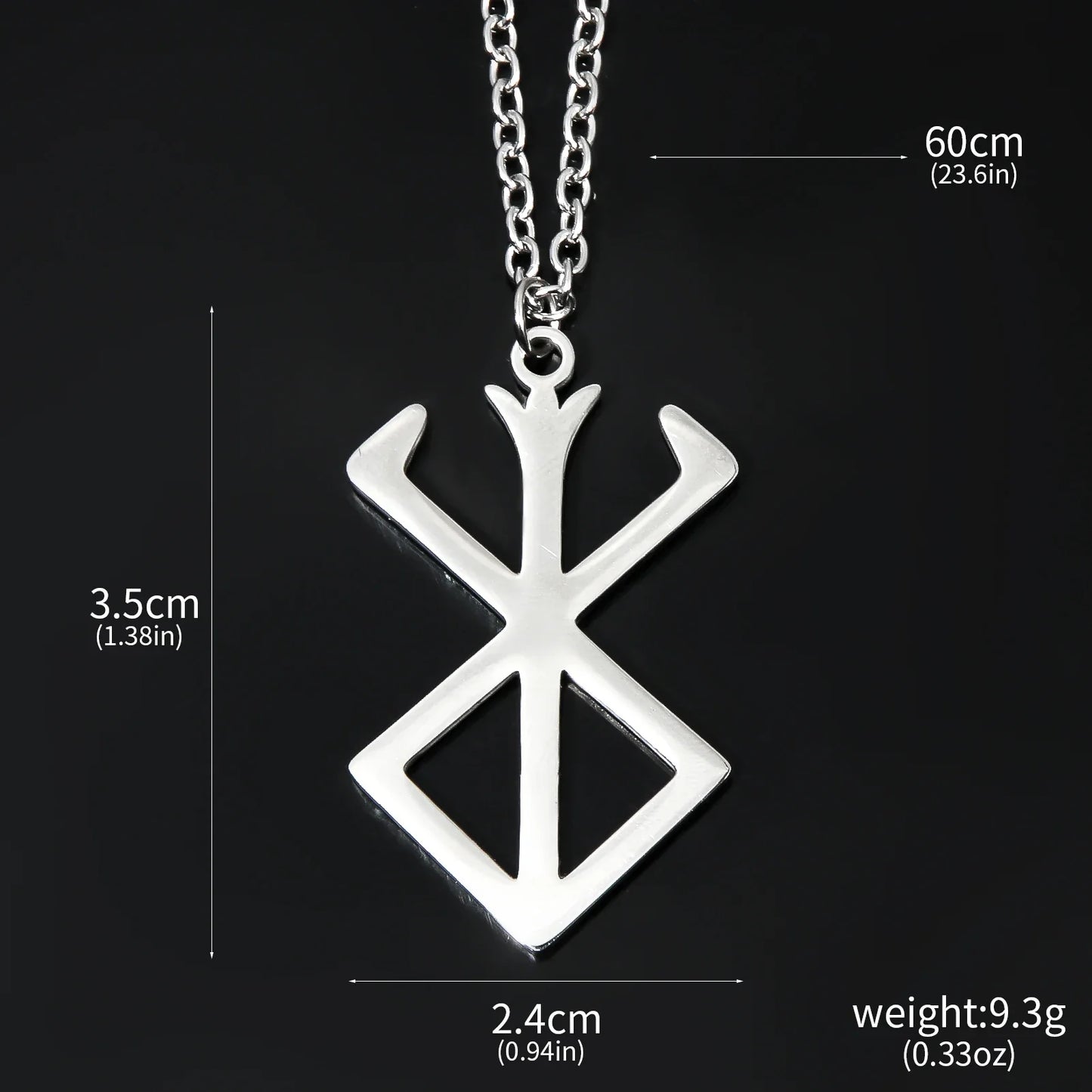 Anime Berserk Red Logo 1997 Necklace Guts Slave Brand Logo Pendants Cosplay Props Gift For Men Women Backpack Jewelry
