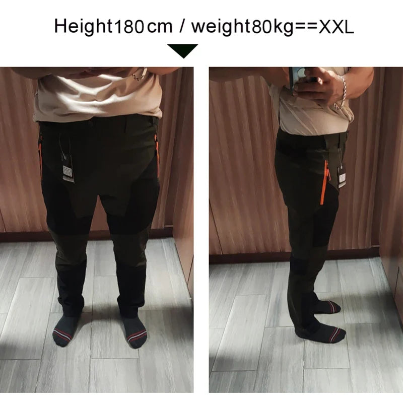 TRVLWEGO Men Summer Sports breathable Pants Hiking Trousers Camping