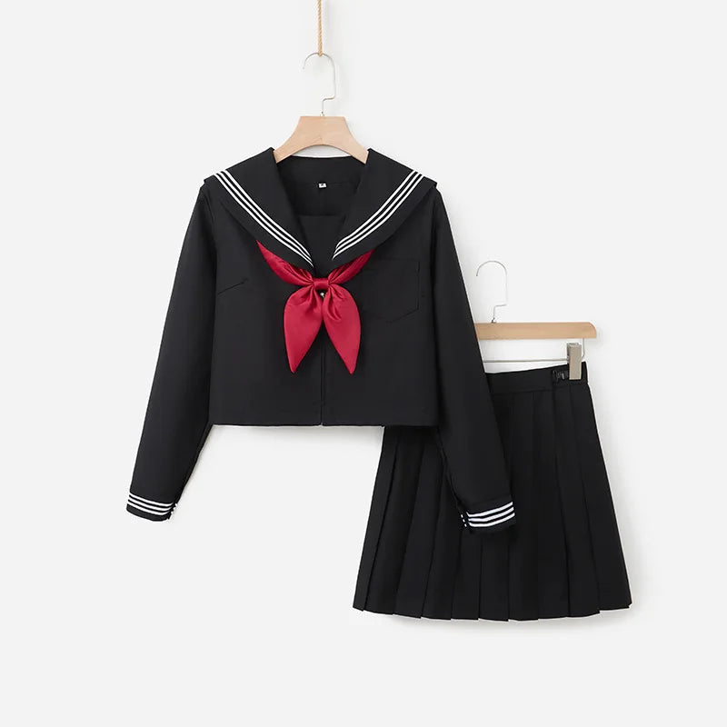 Japanese Style S-2XL Students Girls School Uniforms Girls Navy Costume