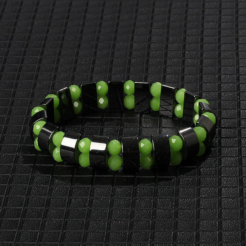 New Arrow Hematite Bracelet Men Fashion Weight Loss No Magnetic Therapy Bracelets for Women Stretch Health Care Bracelet Jewelry