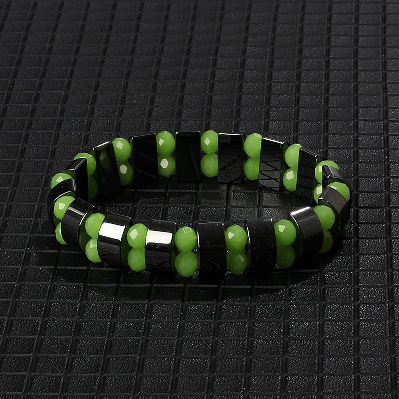 New Arrow Hematite Bracelet Men Fashion Weight Loss No Magnetic Therapy Bracelets for Women Stretch Health Care Bracelet Jewelry