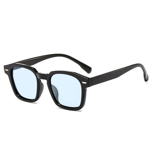 Popular Women's Sunglasses Trend Vintage Square Frame Black Yellow Sun