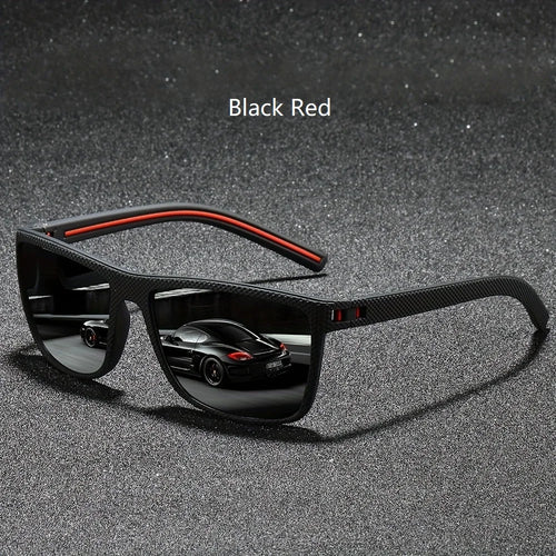 Fashion Nail Decoration Vintage Square Polarized Sunglasses Men Women
