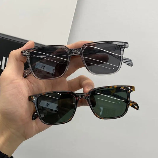 Rectangle Sunglasses Women Men Polygon Vintage Brand Designer Square