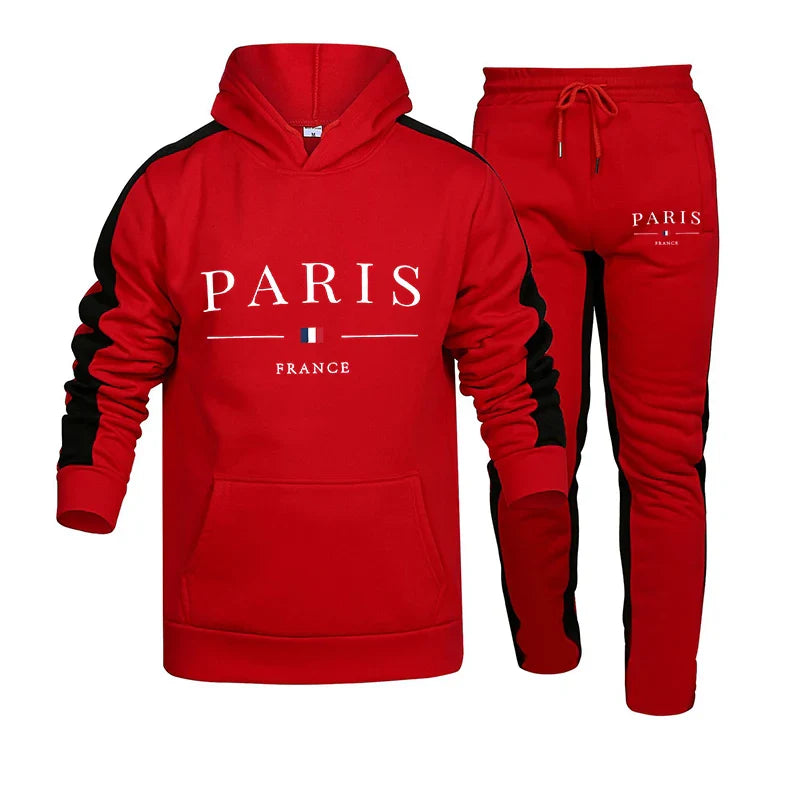 Autumn Winter Men Two Piece Outdoors Mens Tracksuit Set Hot Sale