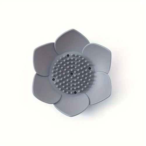 1pcs Bathroom Soap Box Lotus Design Soap Holder Silicone Soap Box