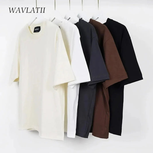 100% Cotton Five Half Sleeve Men's Women Summer T-shirt Loose