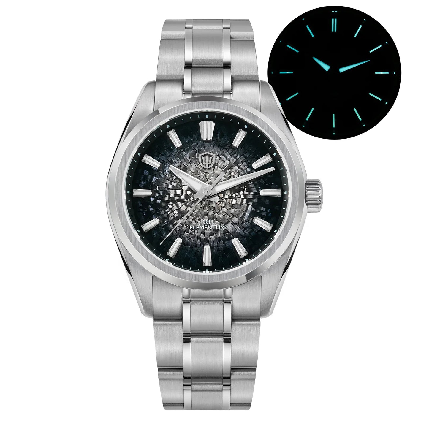 Watchdives WD0003C 38mm Watch VH31 Sweep Seconds Quartz Movement Stainless Steel Watch Elementum Original Design Men Wristwatch