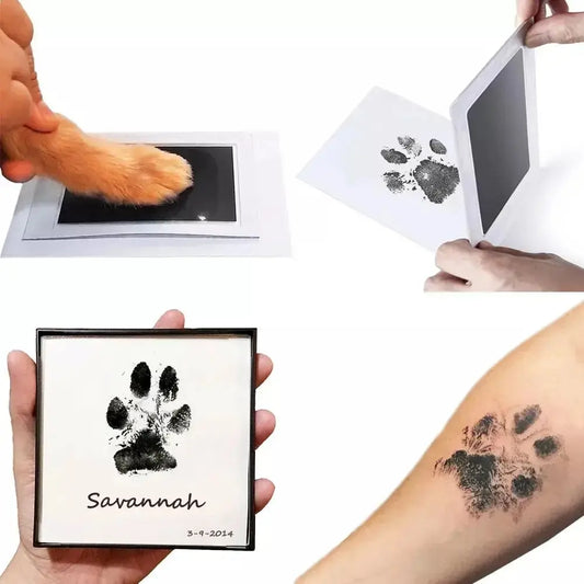 Paw Print Clean Touch Ink Pad, Dog Or Cat Pet Owner Keepsake, DIY