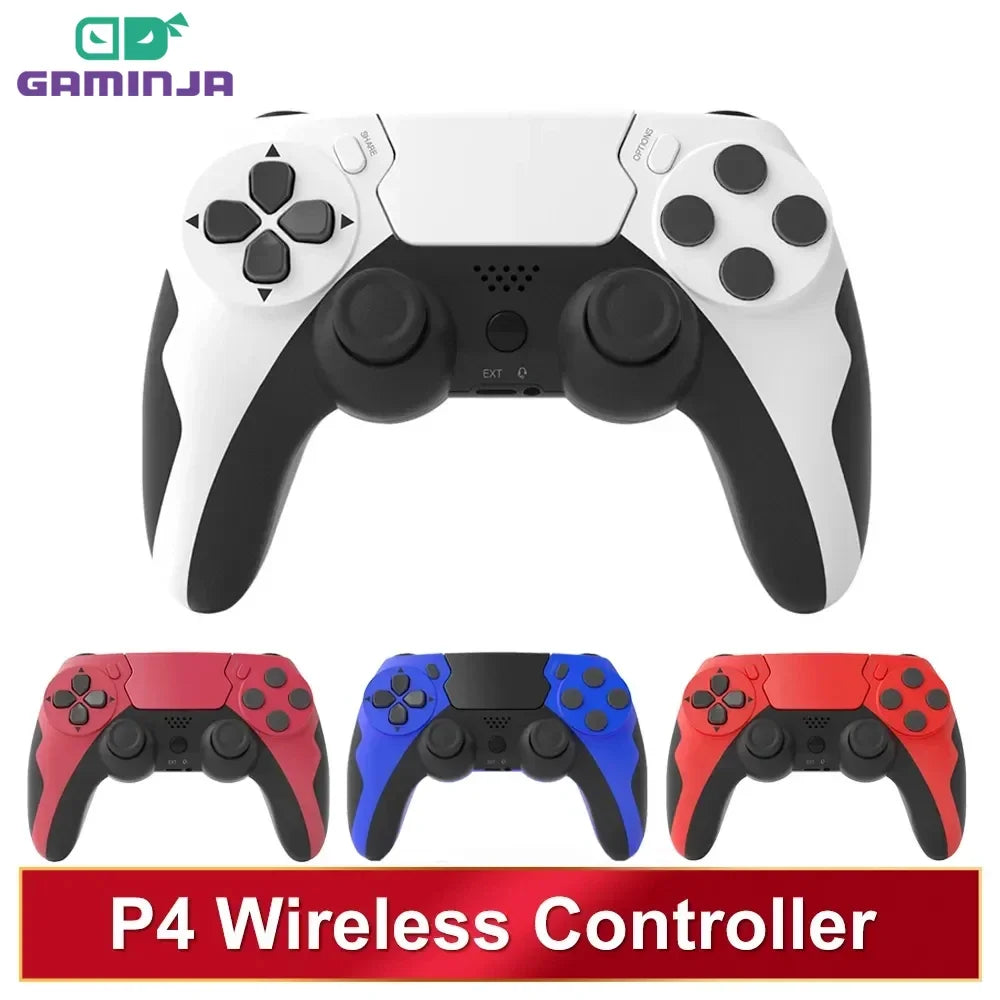 GAMINJA Wireless Controller Bluetooth Gamepad Double Vibration 6Axis