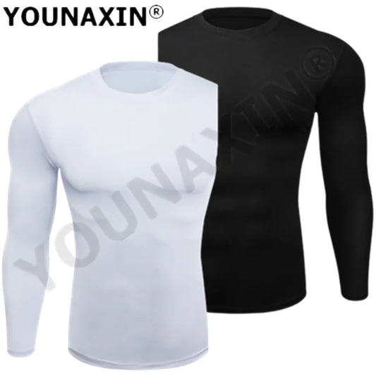 Men One Arm Long Sleeves T-Shirts Base Layer Basketball Sports Tight