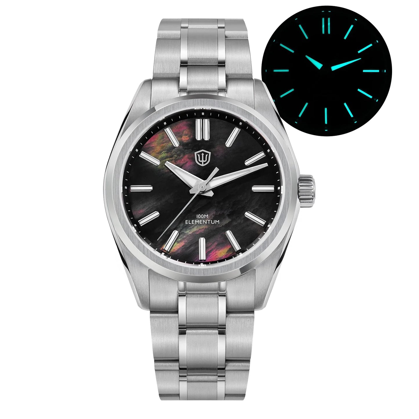 Watchdives WD0003C 38mm Watch VH31 Sweep Seconds Quartz Movement Stainless Steel Watch Elementum Original Design Men Wristwatch