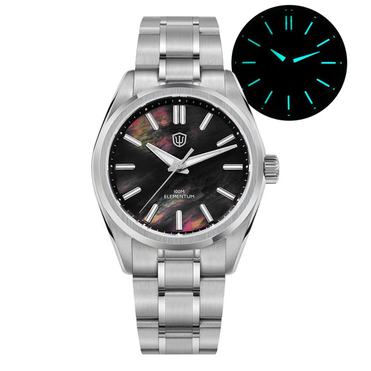 Watchdives WD0003C 38mm Watch VH31 Sweep Seconds Quartz Movement Stainless Steel Watch Elementum Original Design Men Wristwatch