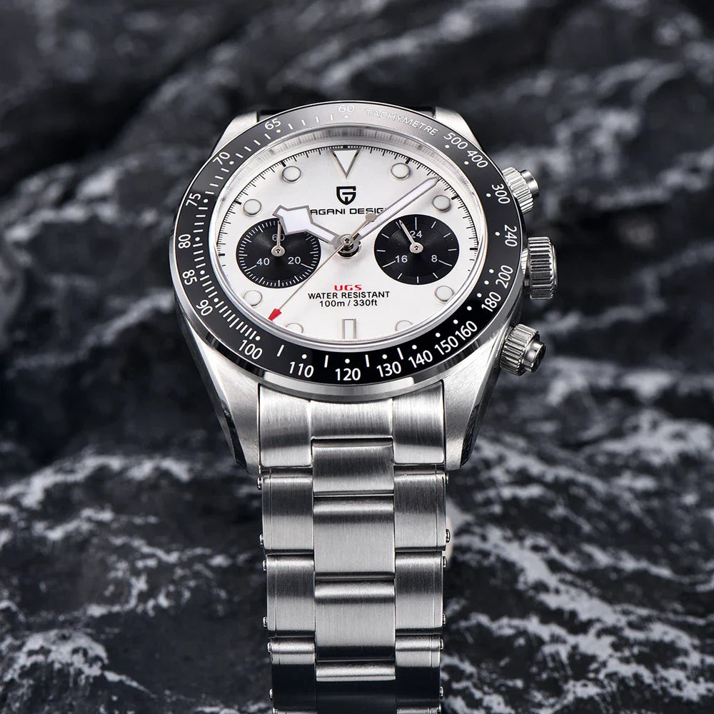 2025 New PAGANI DESIGN Retro Panda Men's Watches Quartz Wristwatch Top Luxury Watch For Man AR Sapphire Mirror Waterproof Clock