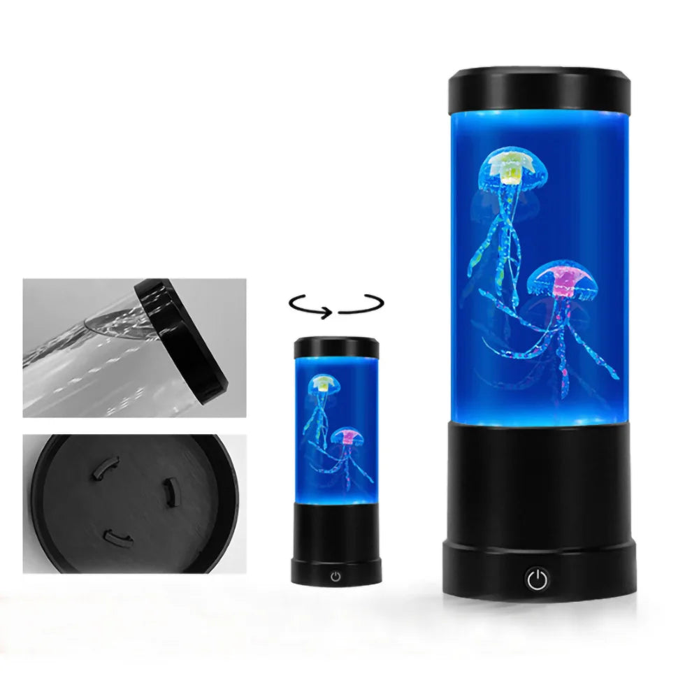 Color Changing Jellyfish Lamp Usb/Battery Powered Table Night Light