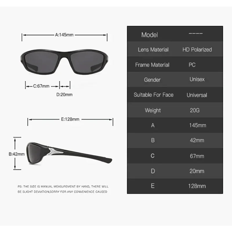 Fashion Sports Polarized Sunglasses Men Women Fishing Hiking Running