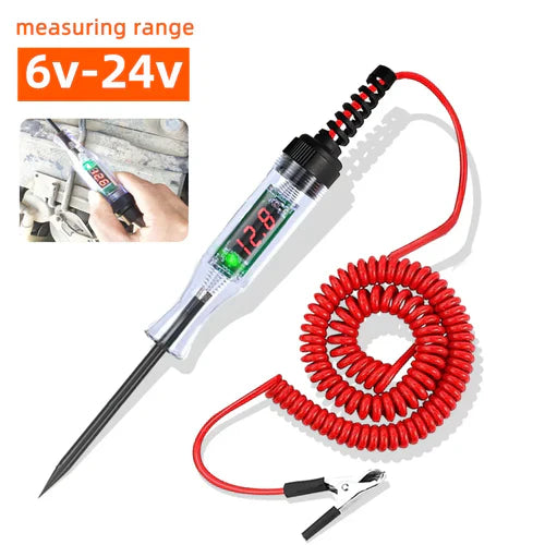 6V/12V/24V Automotive Circuit Test Pen LED Digital Voltage Display