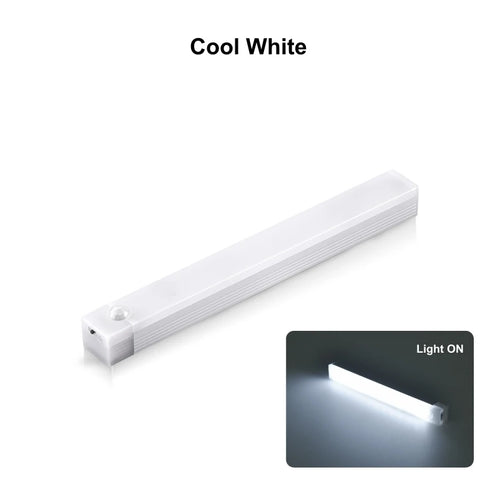 Motion Sensor Wireless LED Night Light USB Rechargeable Long Strip Bar